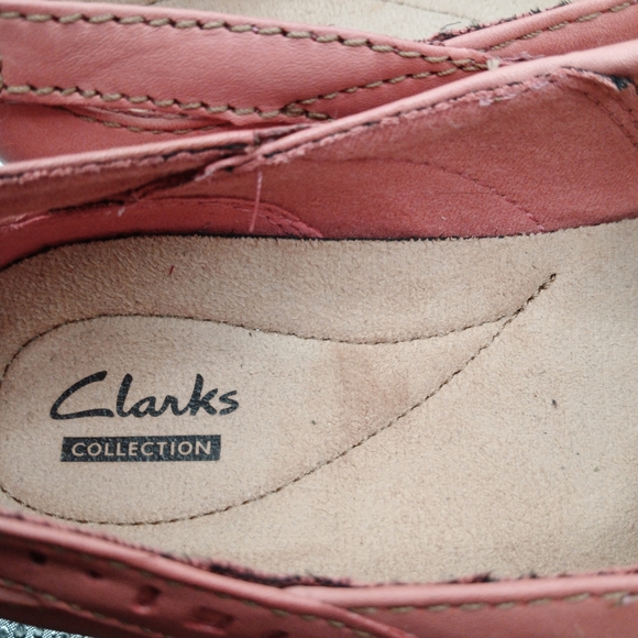 Clarks Salmon Colored Flats Women's Size 7.5 - Picture 8 of 9